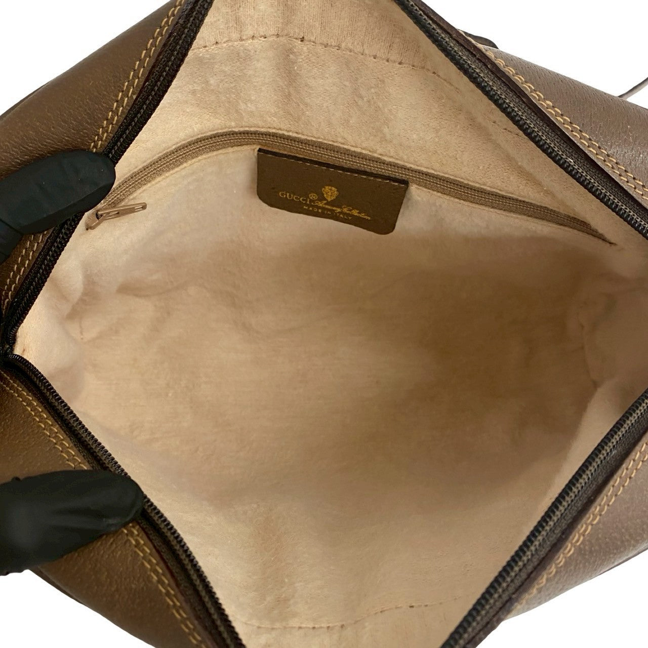 GUCCI Shoulder Bag leather Brown Sherry line
