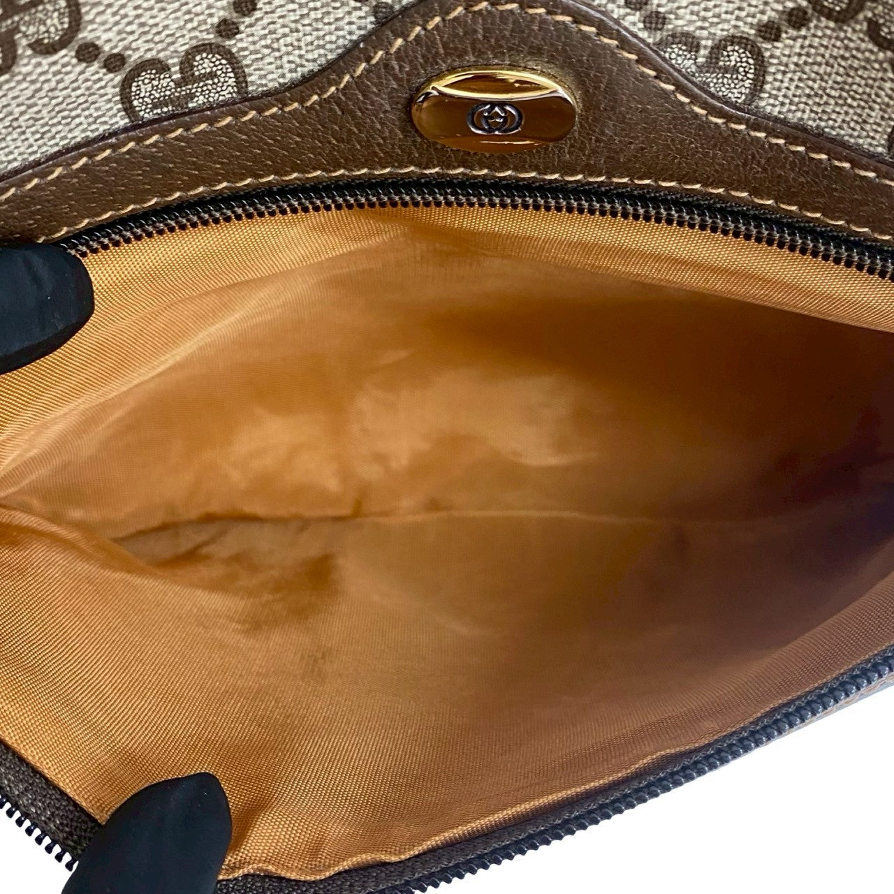 GUCCI Shoulder Bag leather Brown Sherry line