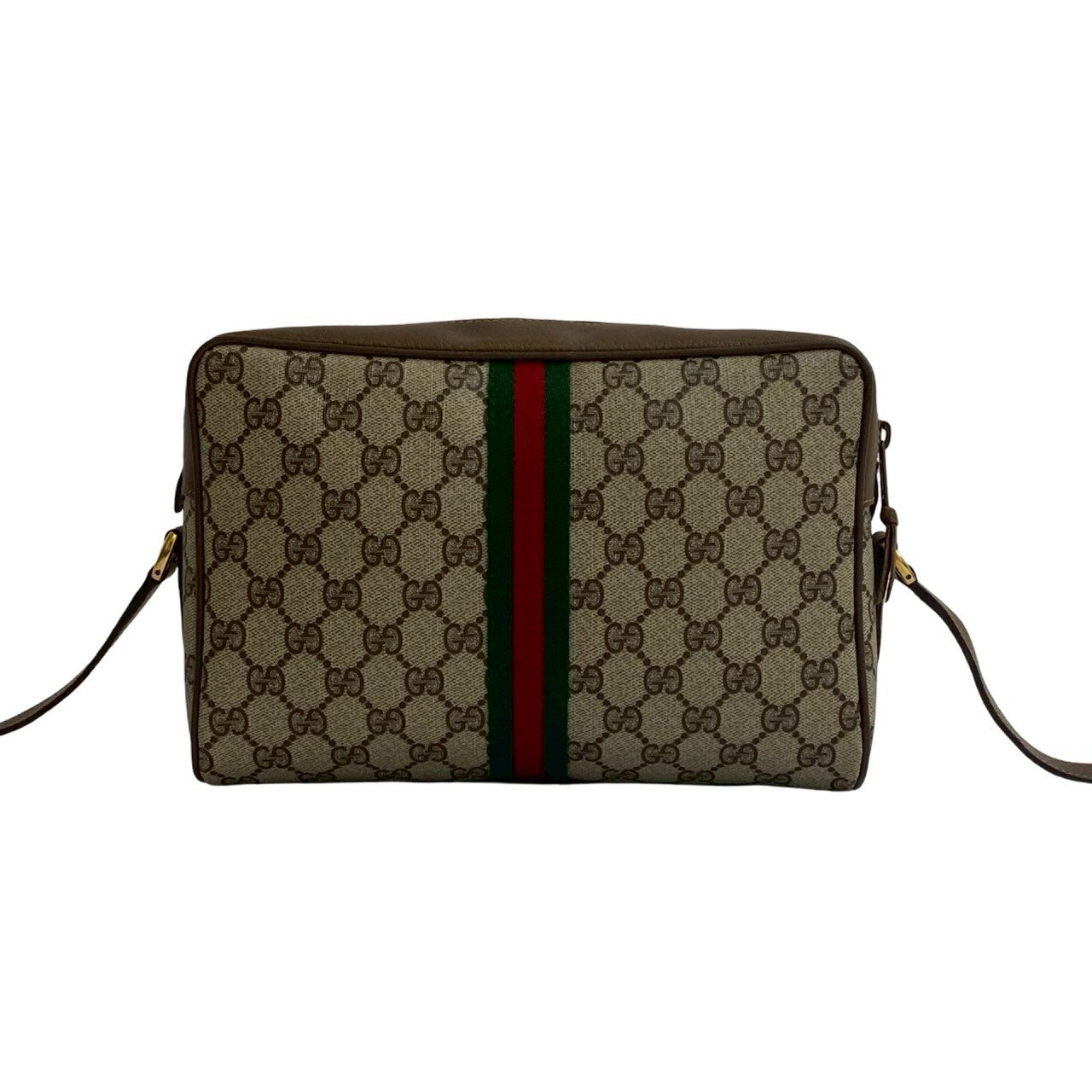 GUCCI Shoulder Bag leather Brown Sherry line
