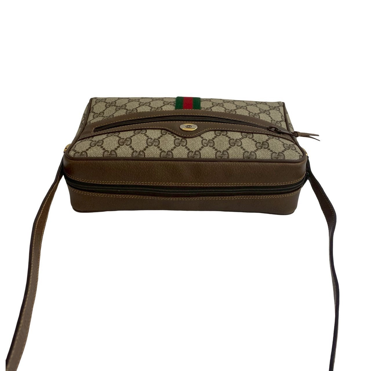 GUCCI Shoulder Bag leather Brown Sherry line