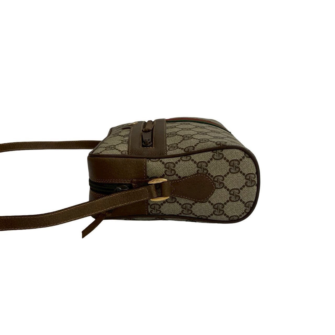 GUCCI Shoulder Bag leather Brown Sherry line