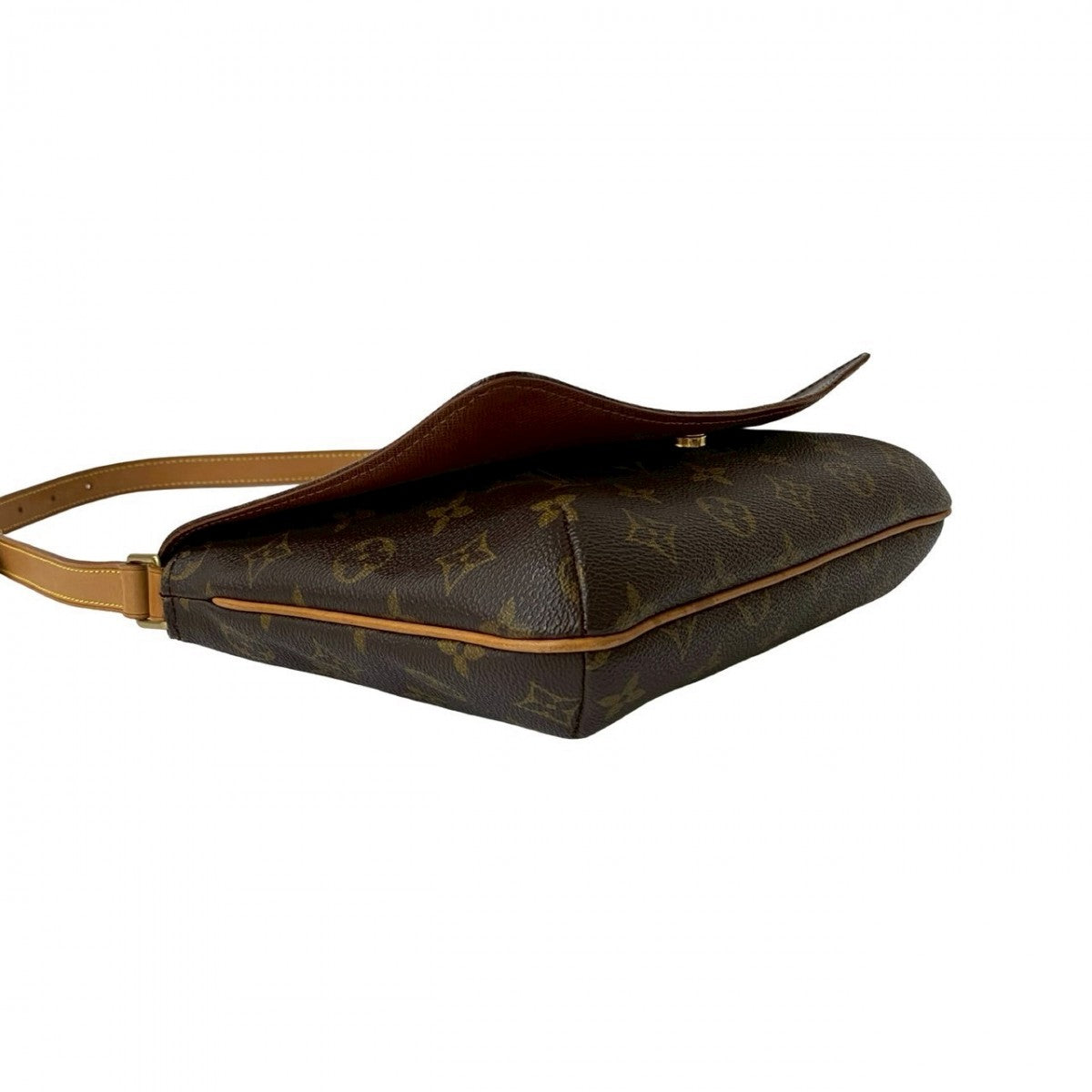 LOUIS VUITTON Shoulder Bag leather Brown Monogram Musette Tango