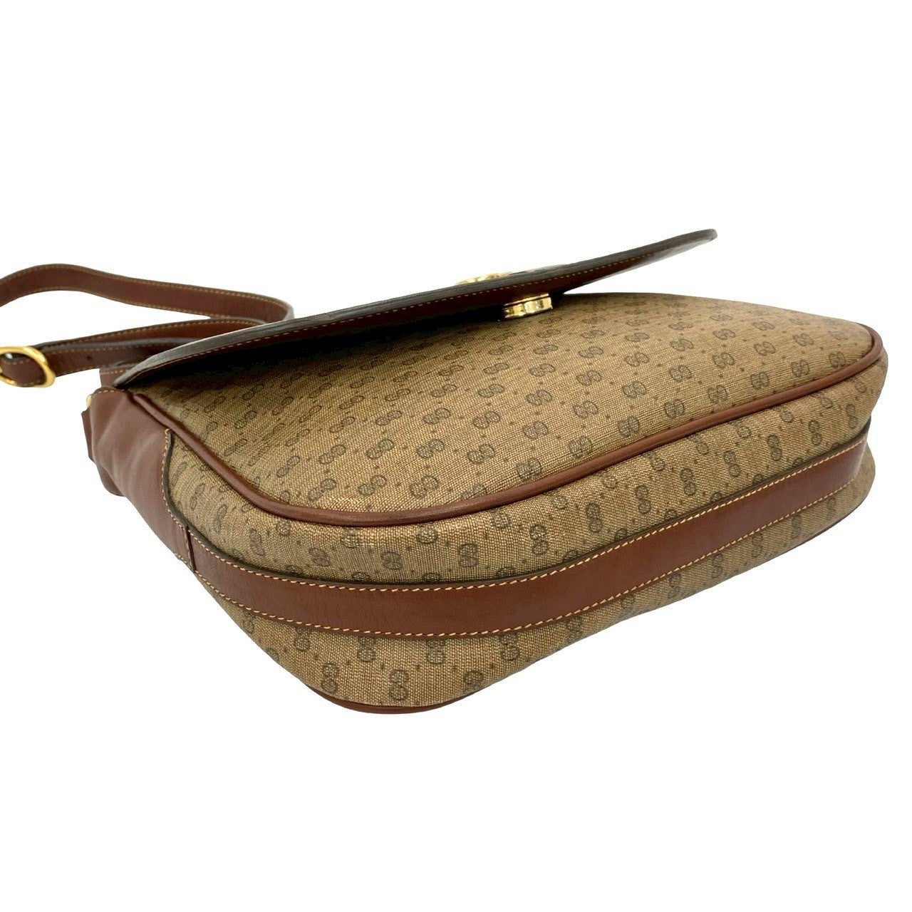 GUCCI Shoulder Bag leather Brown