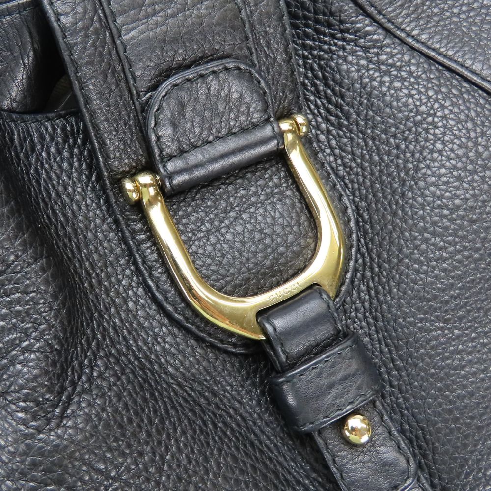 GUCCI Tote Bag 268747 leather black