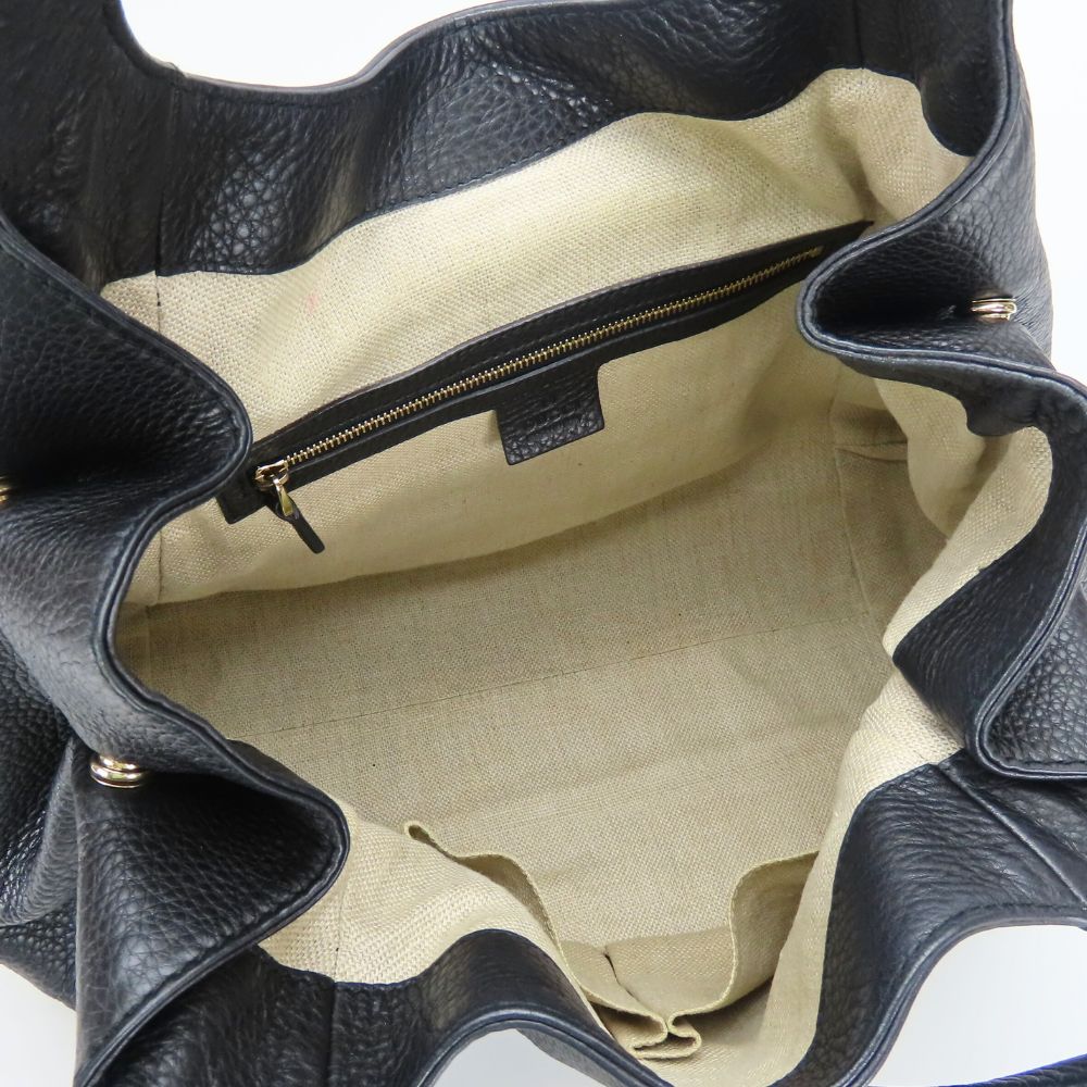 GUCCI Tote Bag 268747 leather black