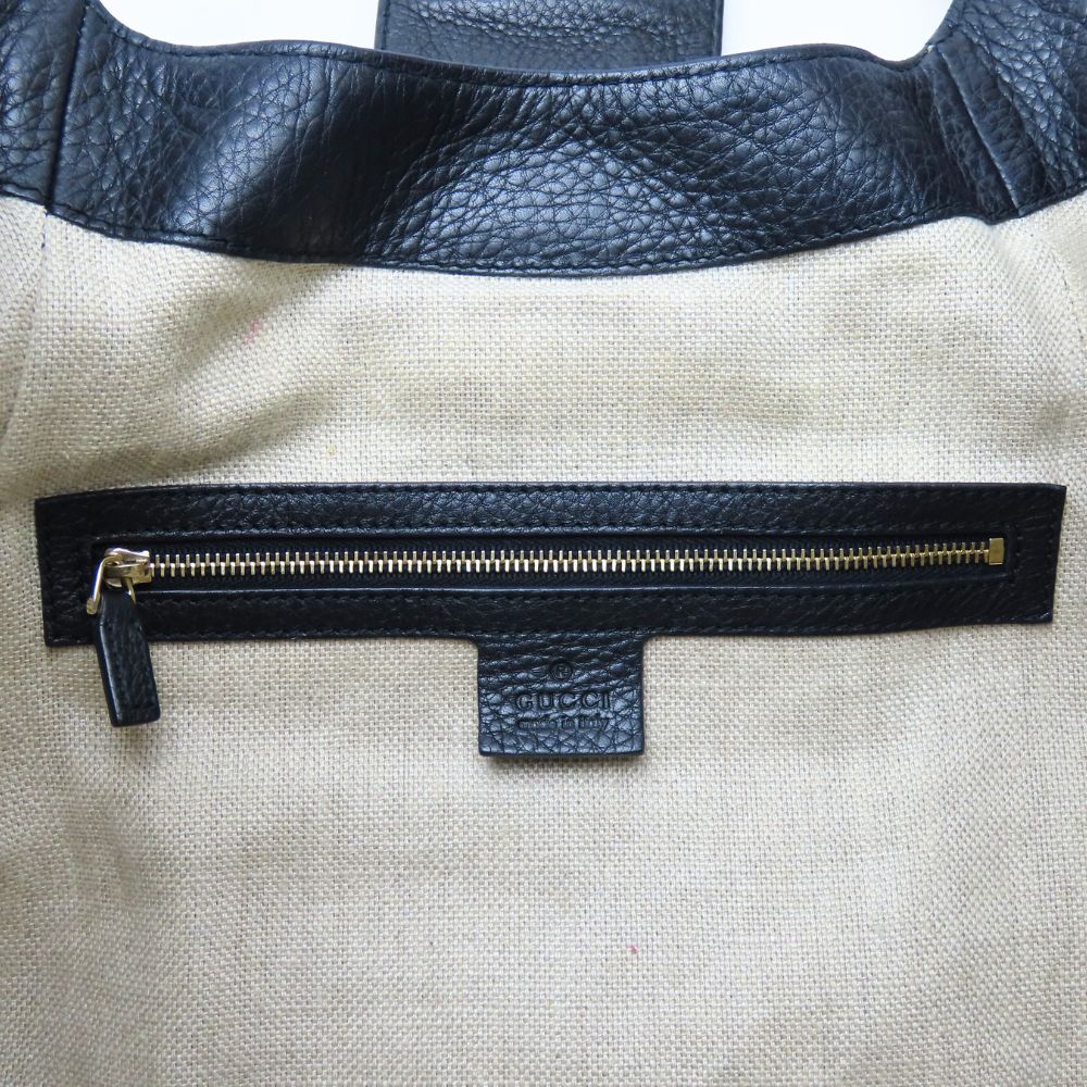 GUCCI Tote Bag 268747 leather black