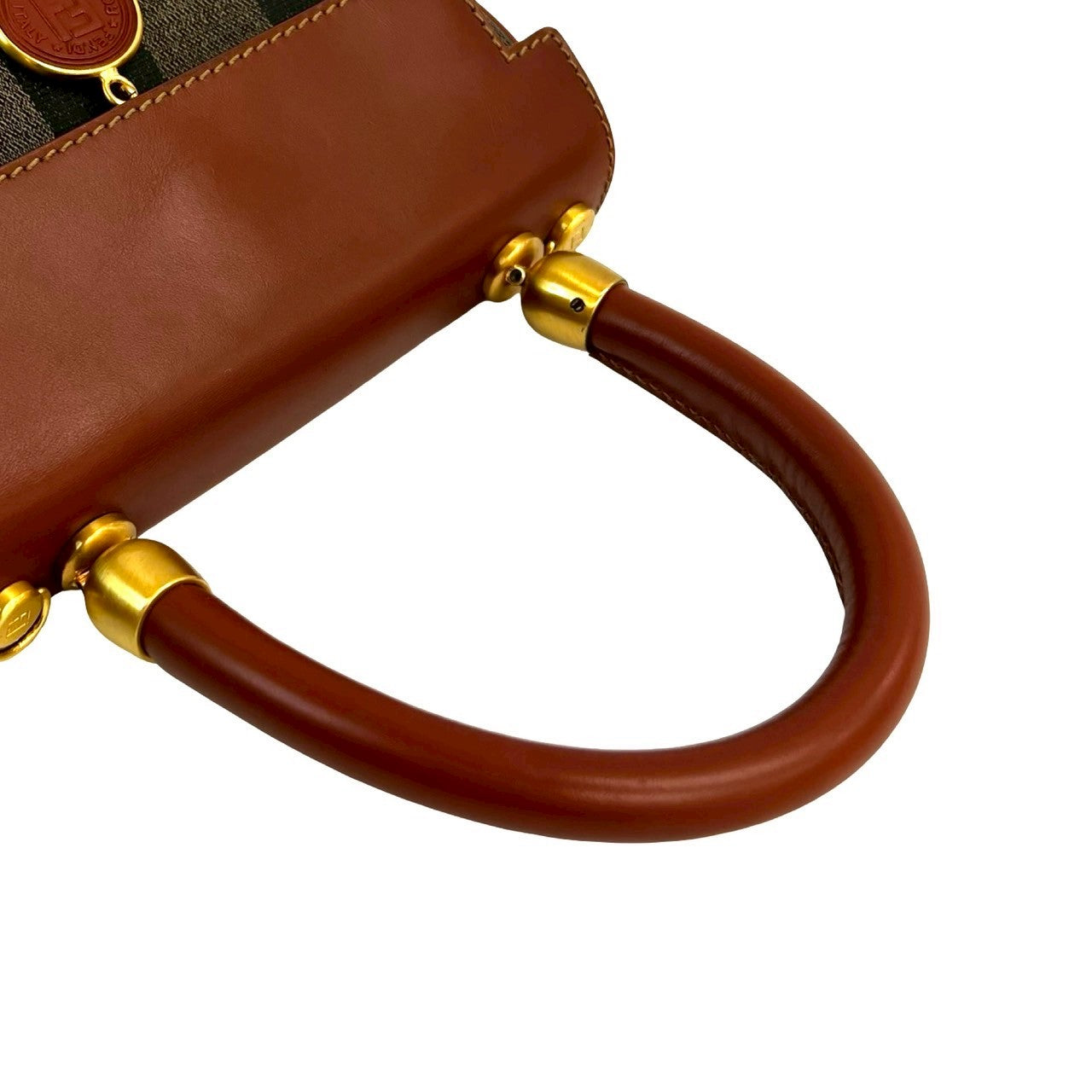 FENDI Shoulder Bag leather Brown