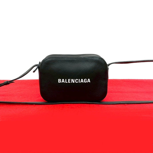 BALENCIAGA Shoulder Bag leather black Everyday Camera Bag XS