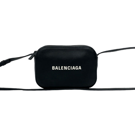 BALENCIAGA Shoulder Bag leather black Everyday Camera Bag XS