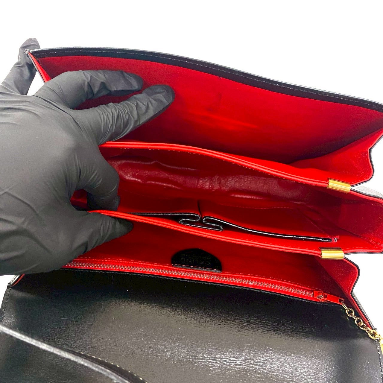 CELINE Shoulder Bag Calfskin black