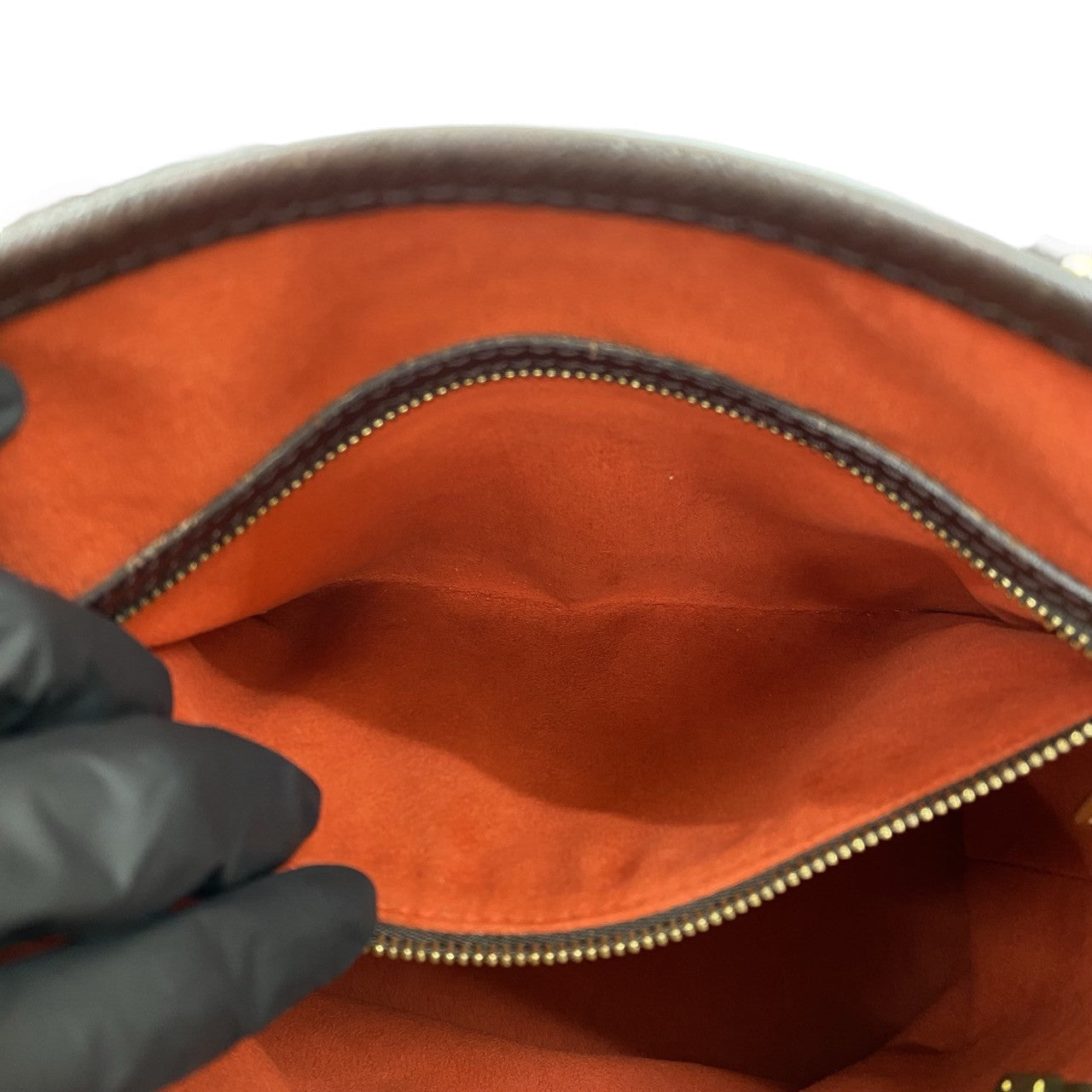 LOUIS VUITTON Tote Bag leather Brown Damier Male