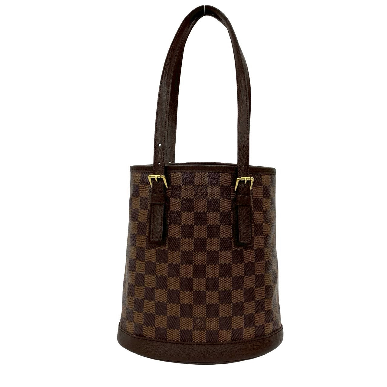 LOUIS VUITTON Tote Bag leather Brown Damier Male