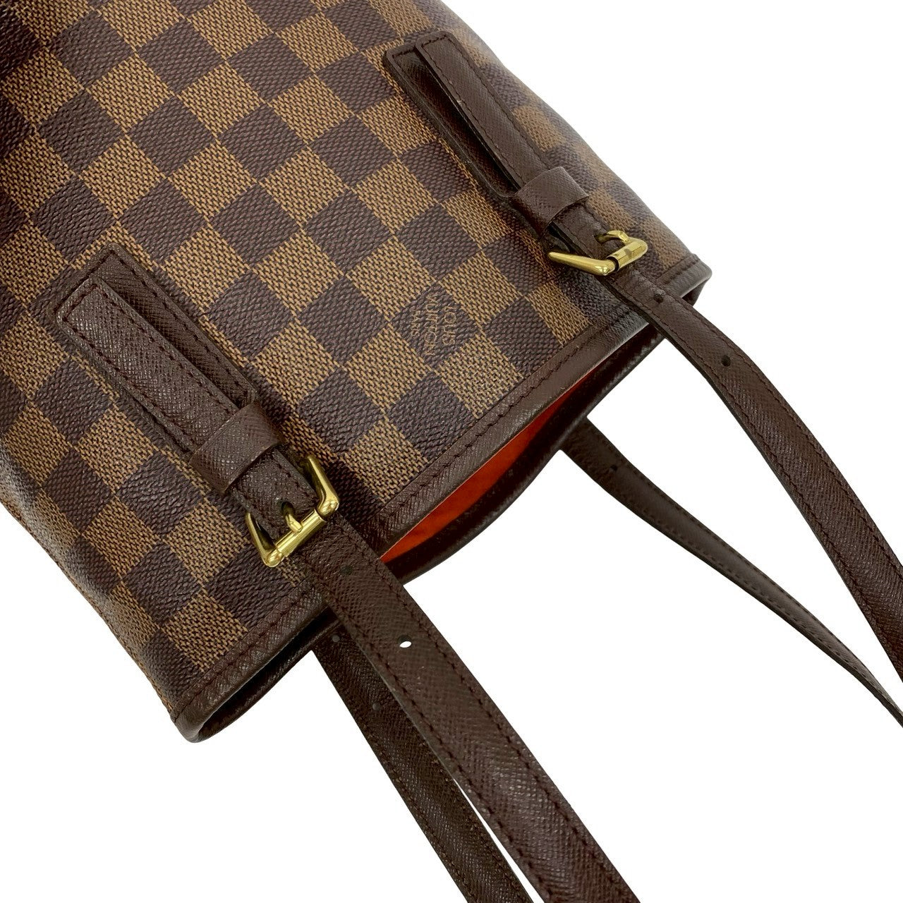 LOUIS VUITTON Tote Bag leather Brown Damier Male