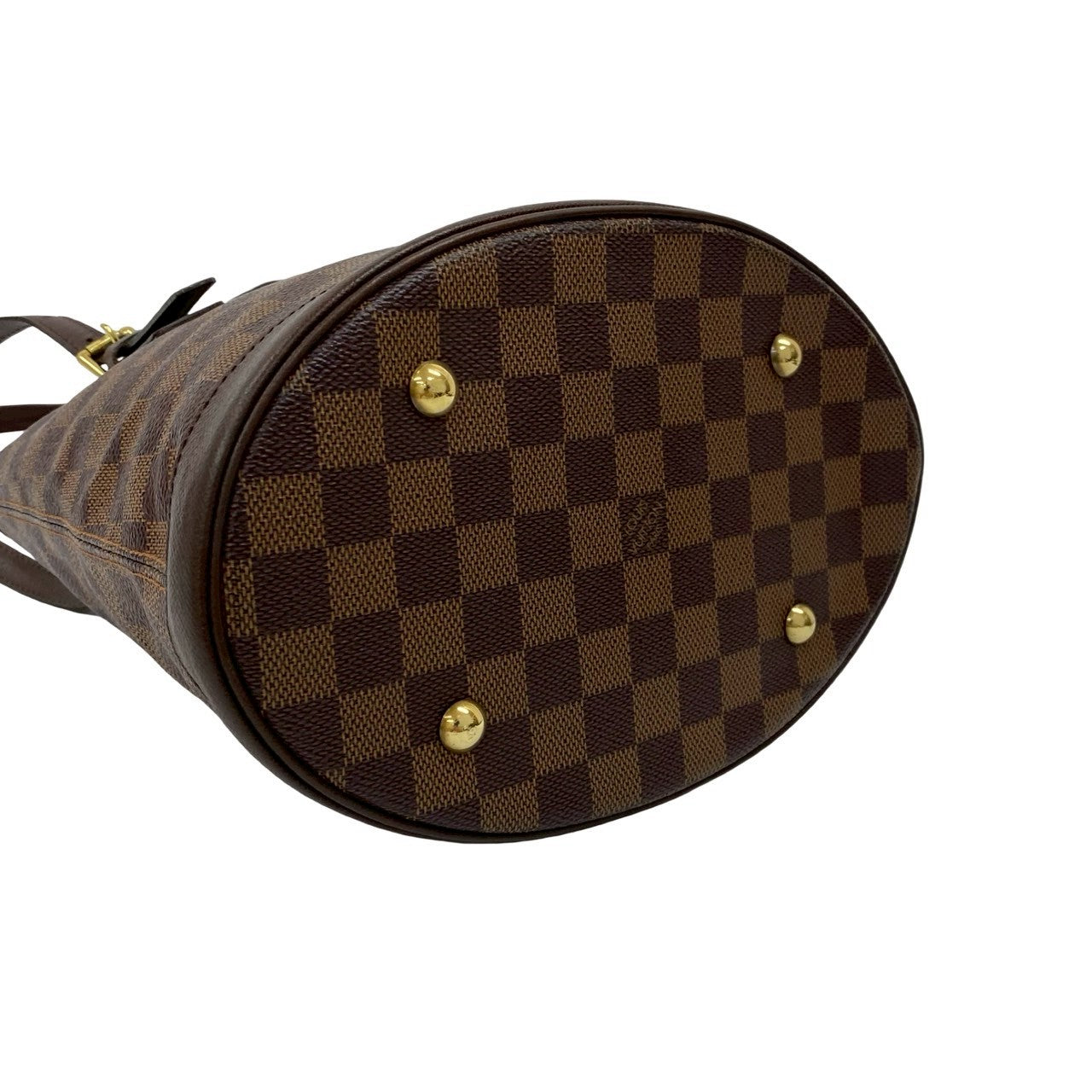 LOUIS VUITTON Tote Bag leather Brown Damier Male