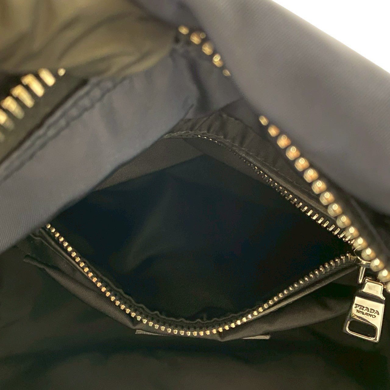 PRADA Shoulder Bag Nylon Navy