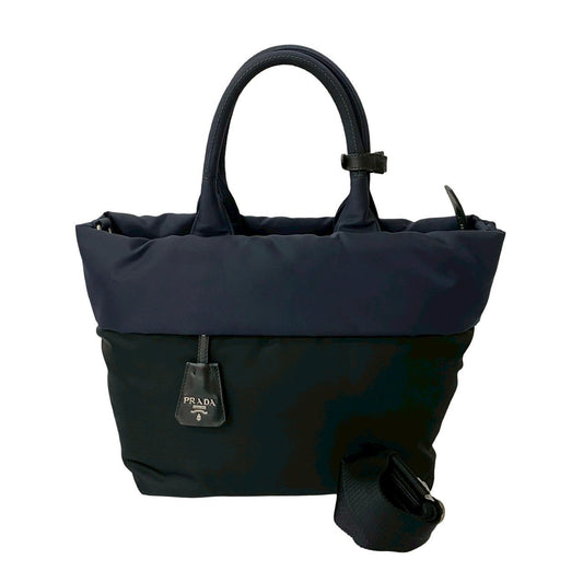PRADA Shoulder Bag Nylon Navy