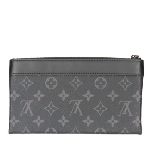 LOUIS VUITTON Pouch M44323 Monogram Eclipse black Pochette Discovery PM unisex(Unisex) Used Authentic