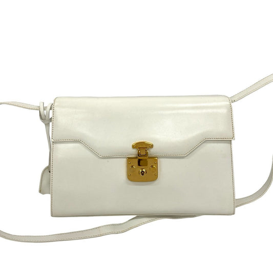 GUCCI Shoulder Bag Calfskin white