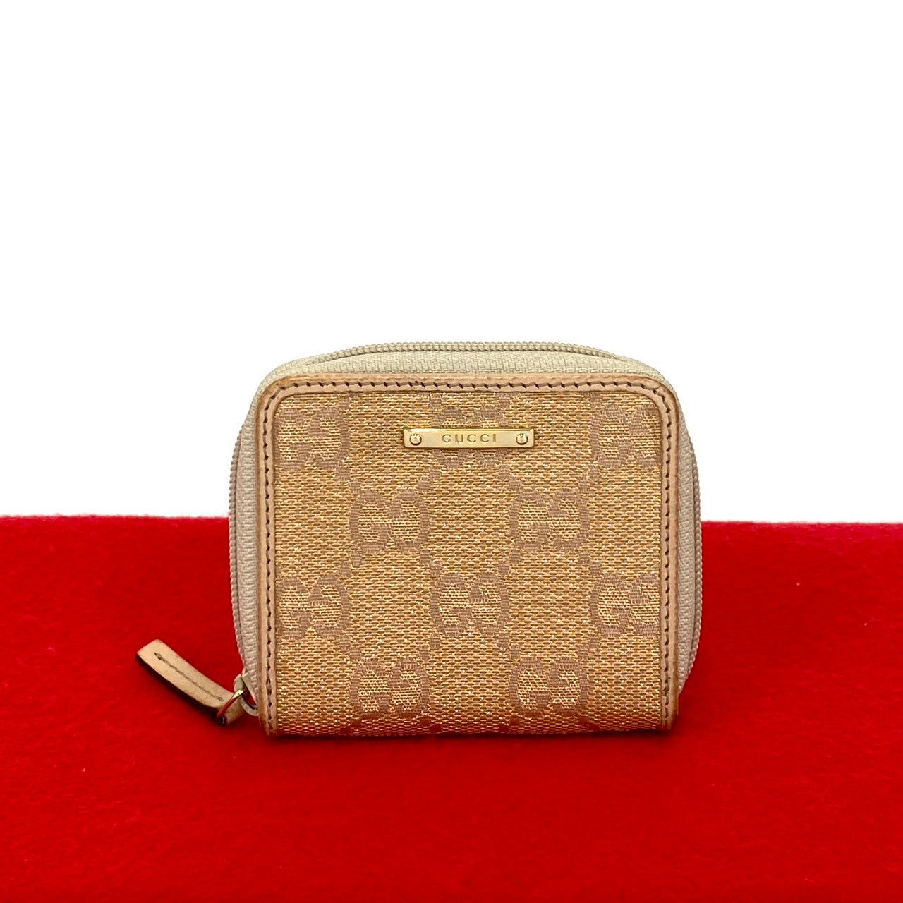 GUCCI Coin case canvas pink