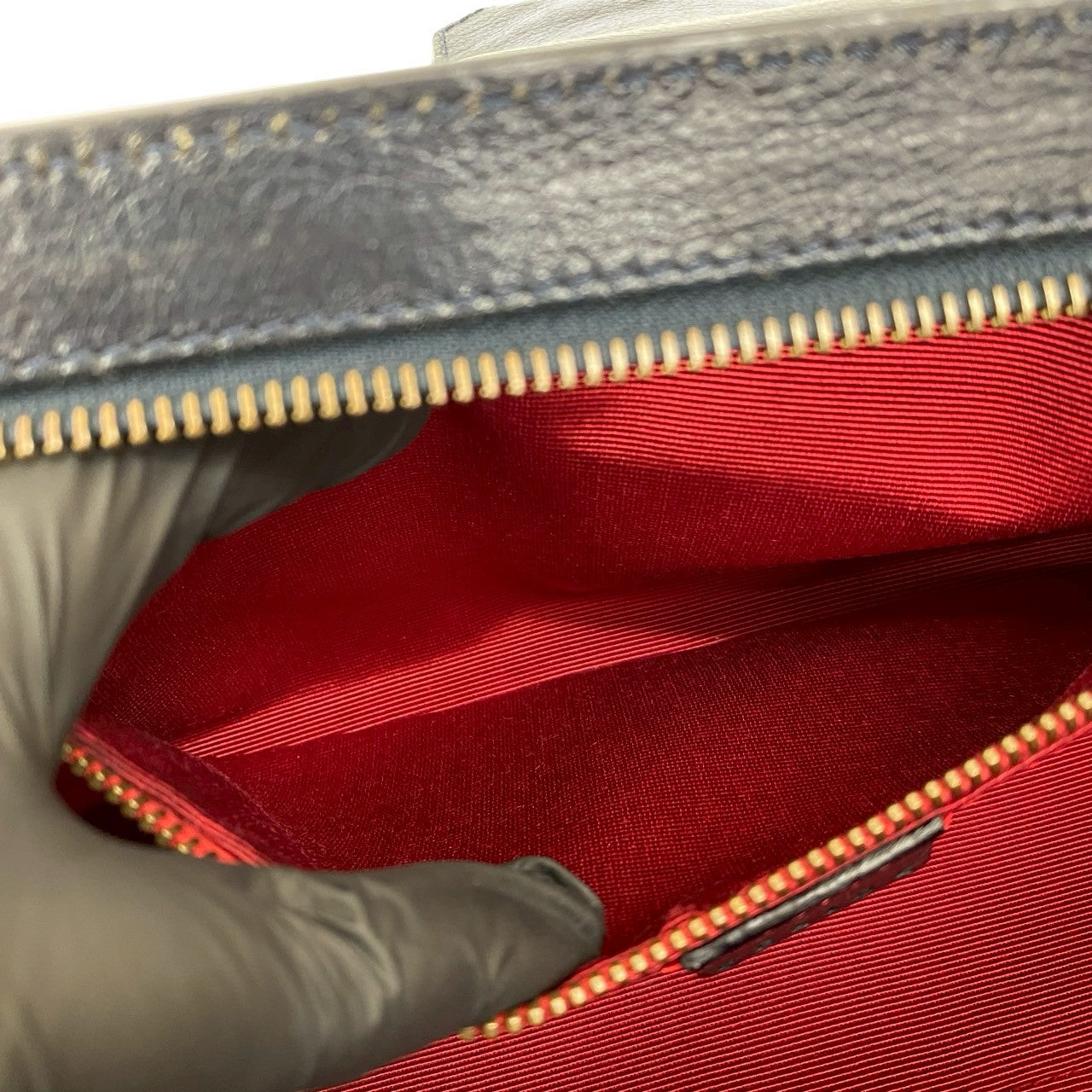 CELINE Handbag leather Navy