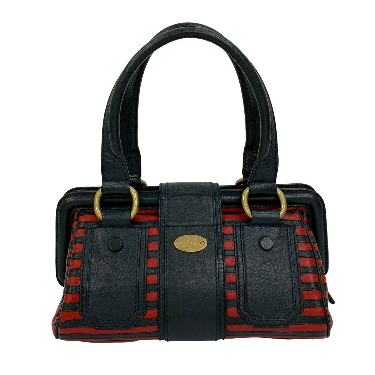 CELINE Handbag leather Navy