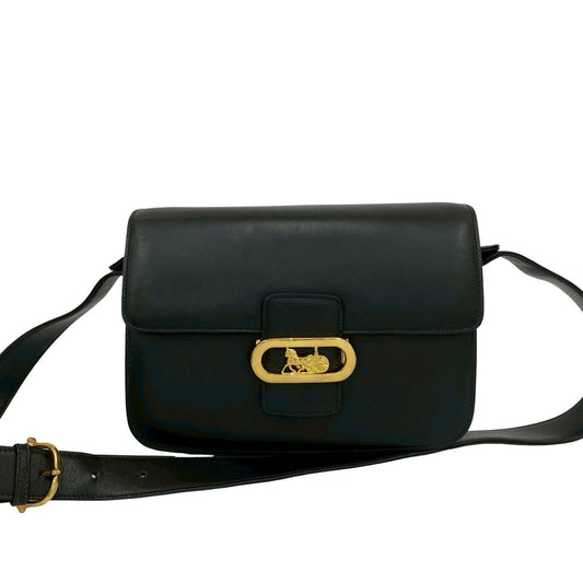 CELINE Shoulder Bag leather black