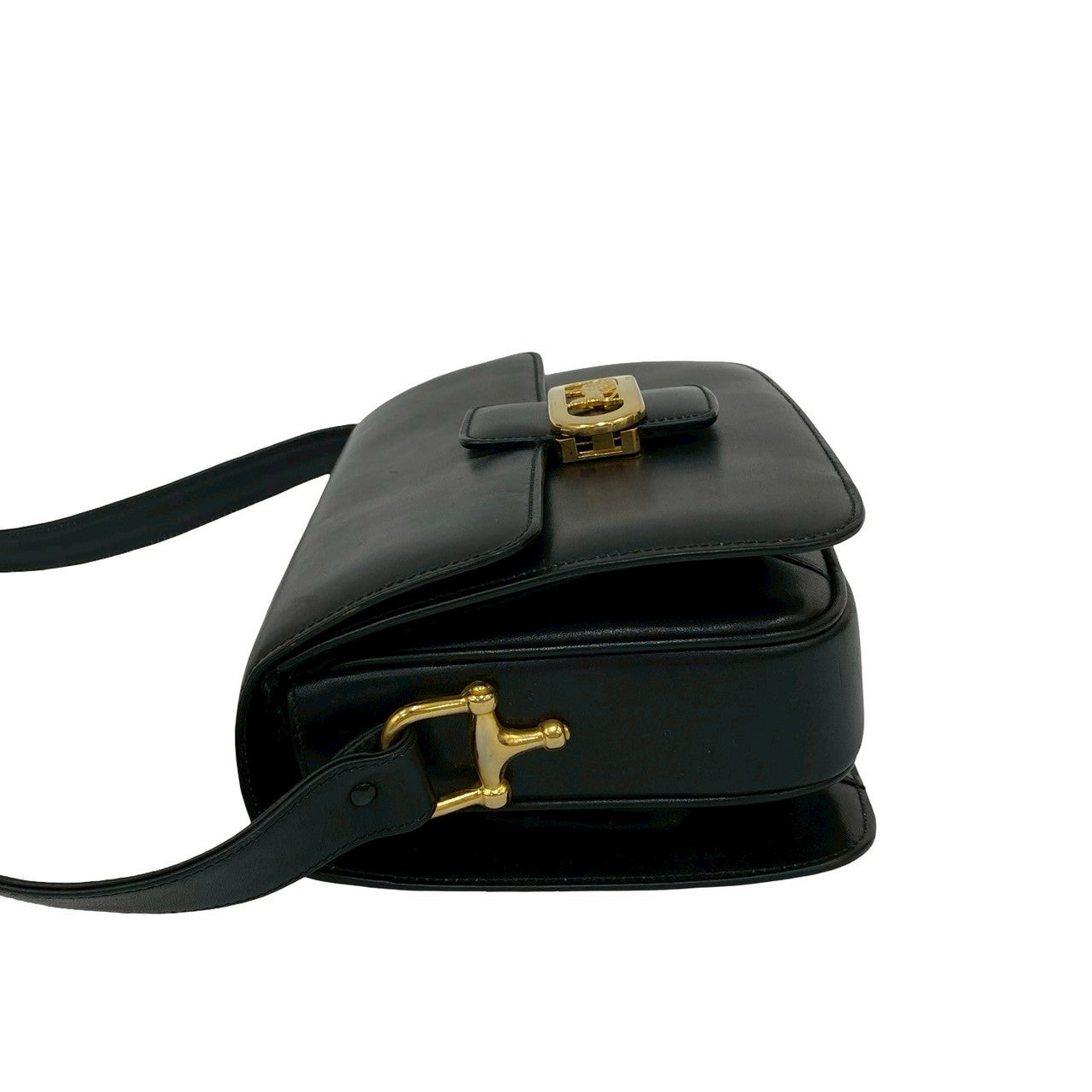 CELINE Shoulder Bag leather black
