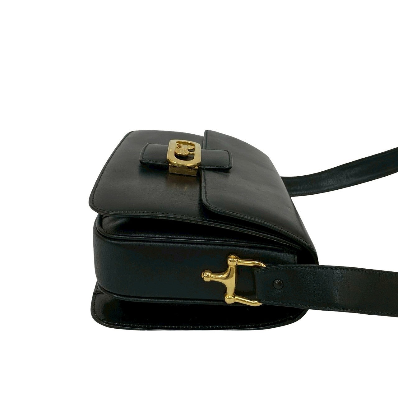 CELINE Shoulder Bag leather black