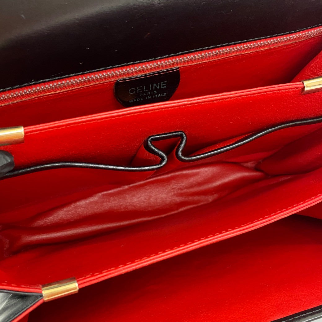 CELINE Shoulder Bag Calfskin black