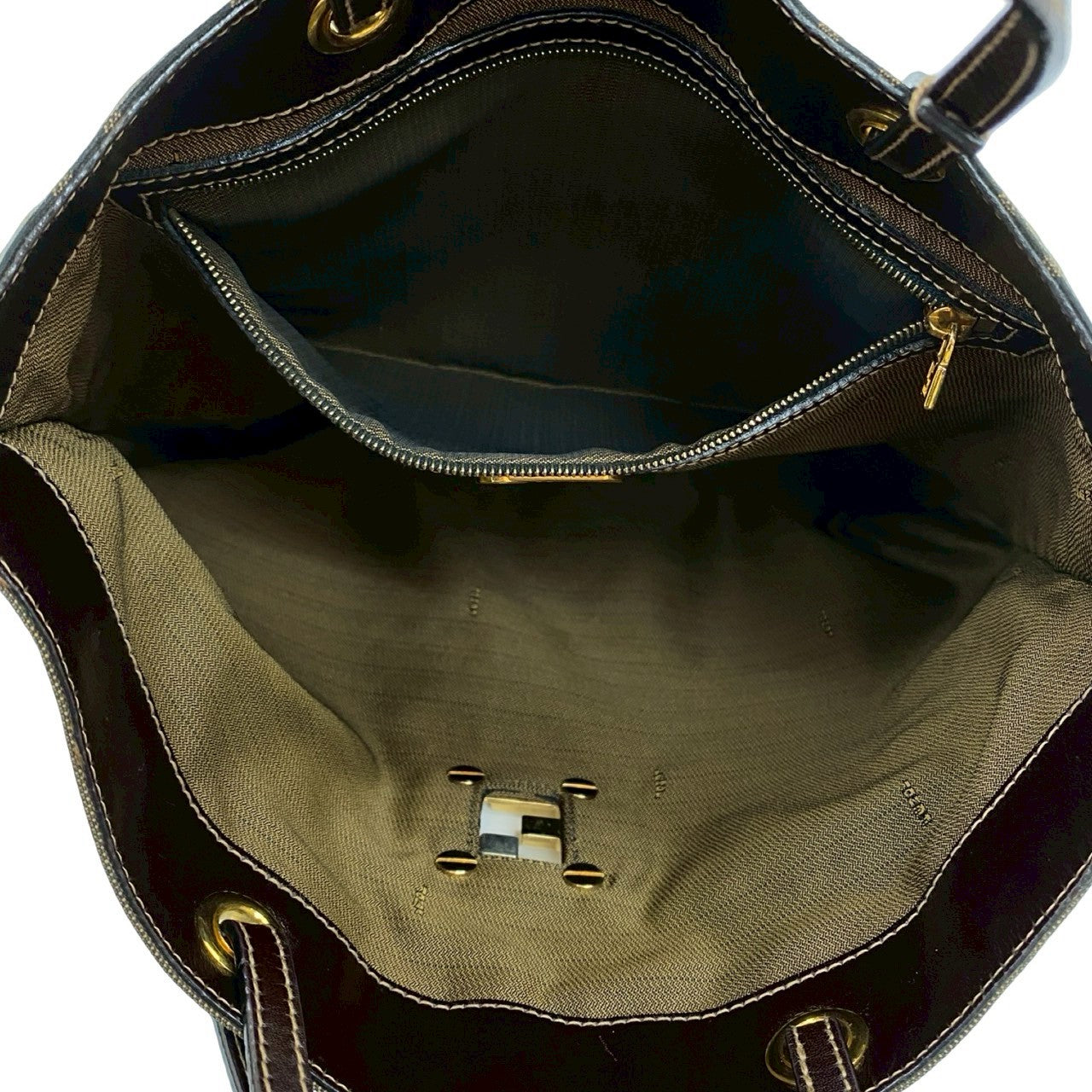 FENDI Tote Bag canvas Brown