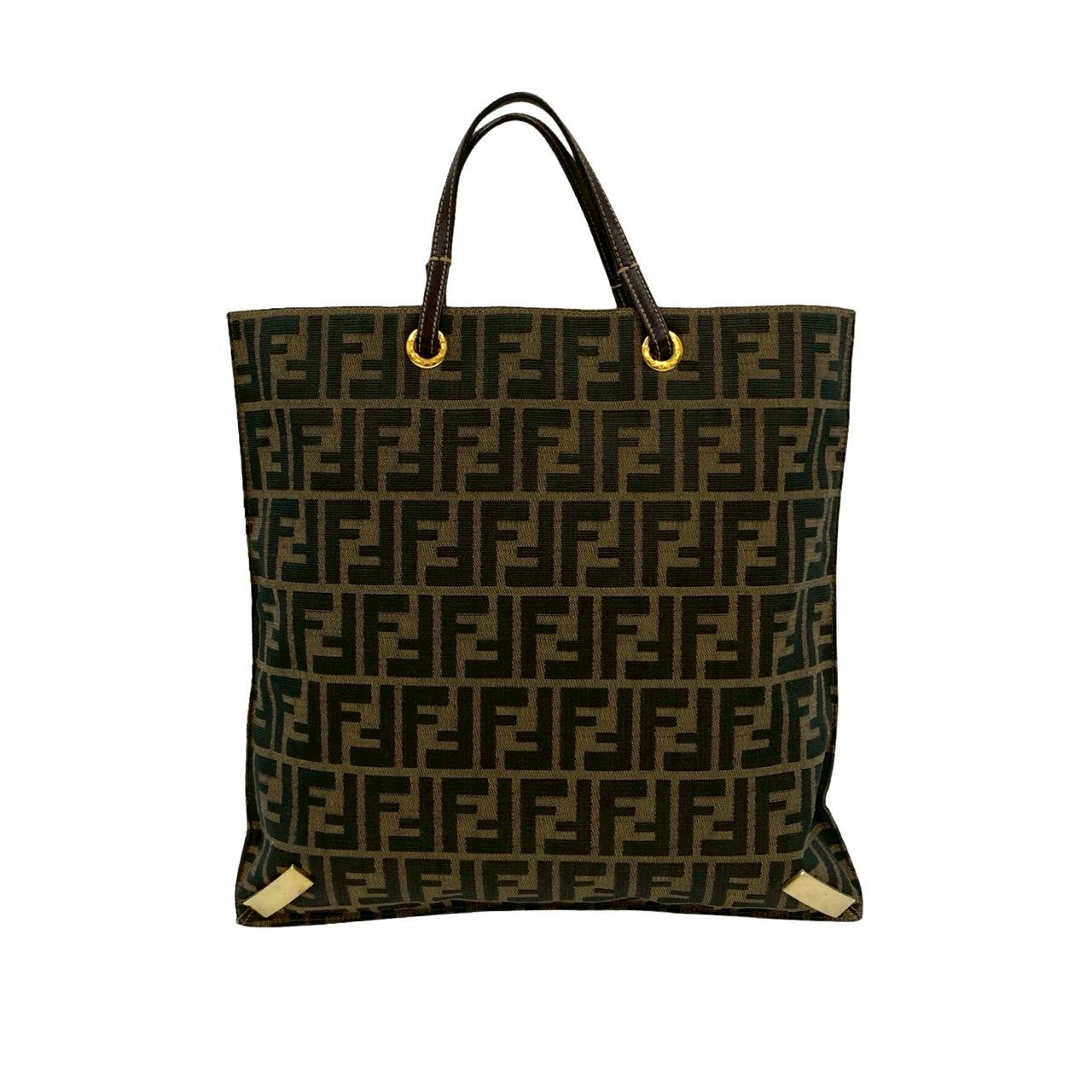 FENDI Tote Bag canvas Brown