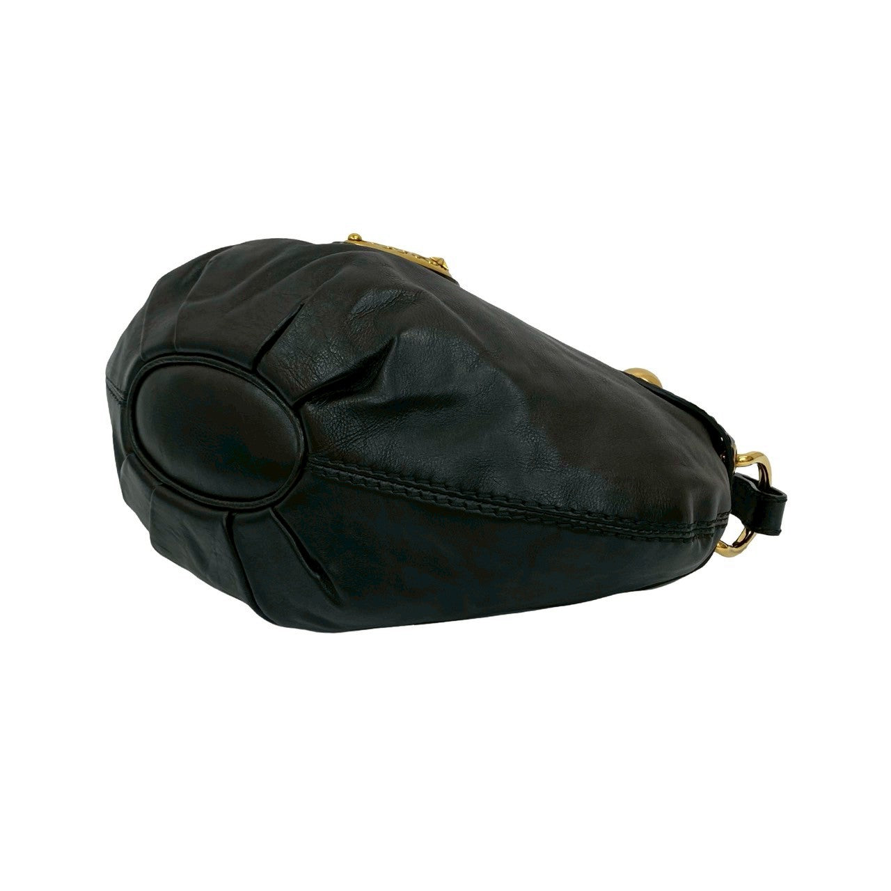 GUCCI Shoulder Bag leather black Histeria