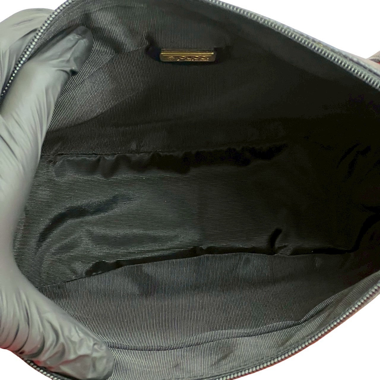 GUCCI Shoulder Bag leather black