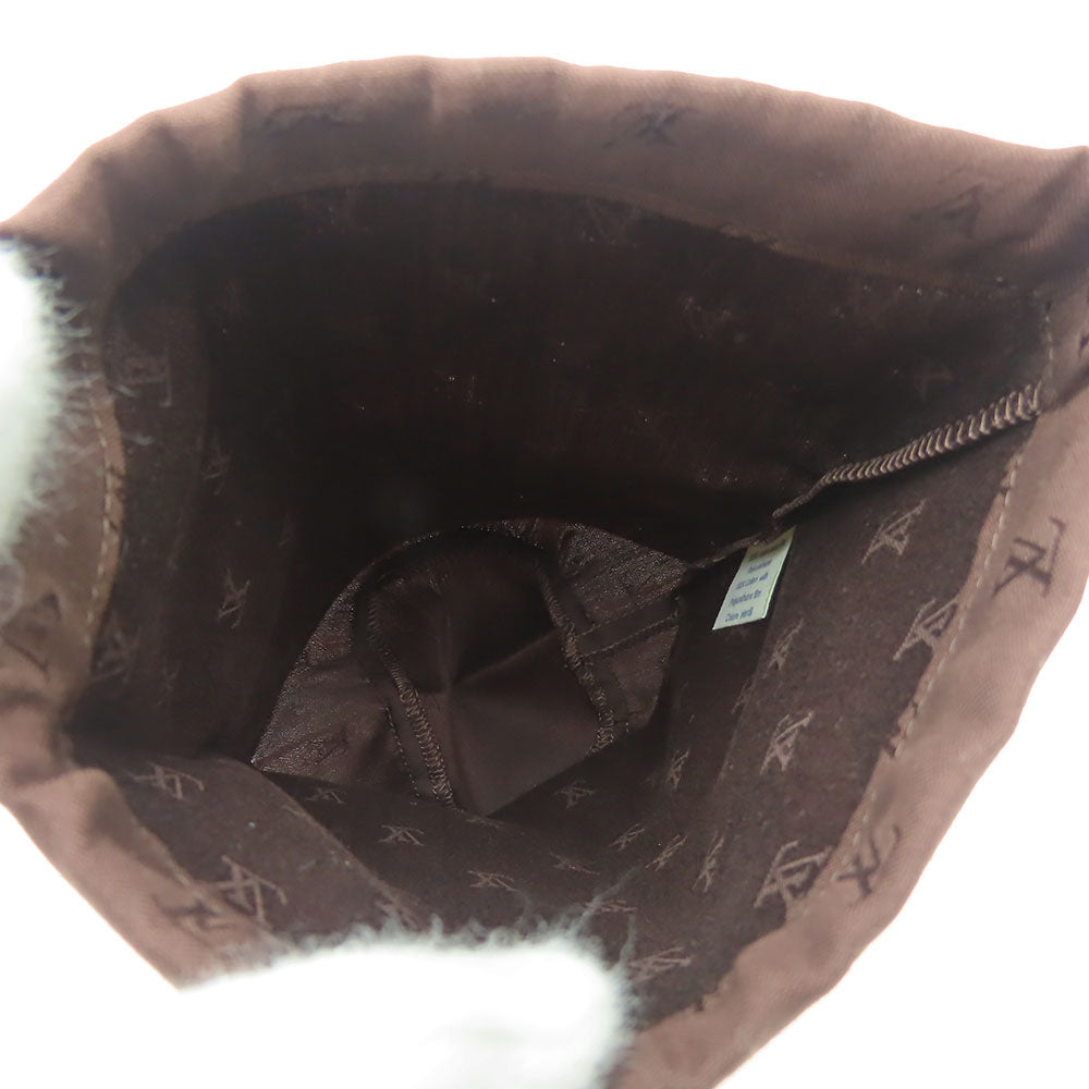 LOUIS VUITTON Pouch M47818 Cotton, Polyurethane Brown Posh Ron Do Women Used Authentic