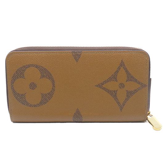 LOUIS VUITTON Long Wallet Purse M69353 Monogram reverse Brown Zippy wallet unisex(Unisex) Used Authentic