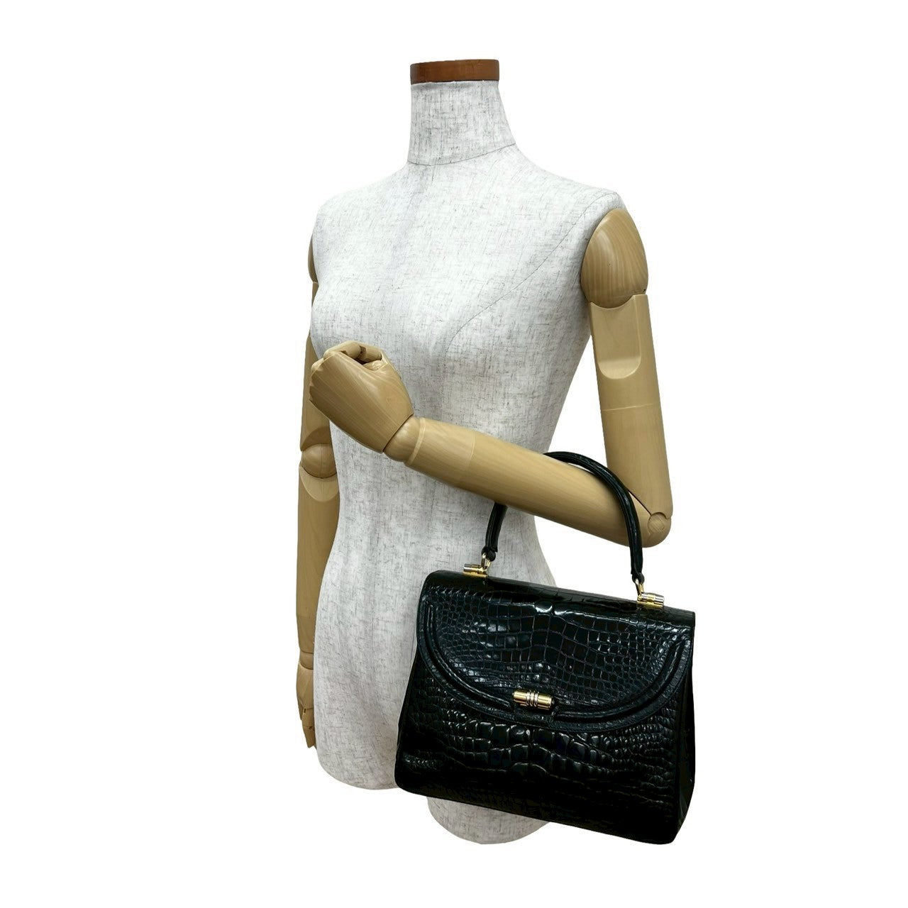 GUCCI Handbag leather black