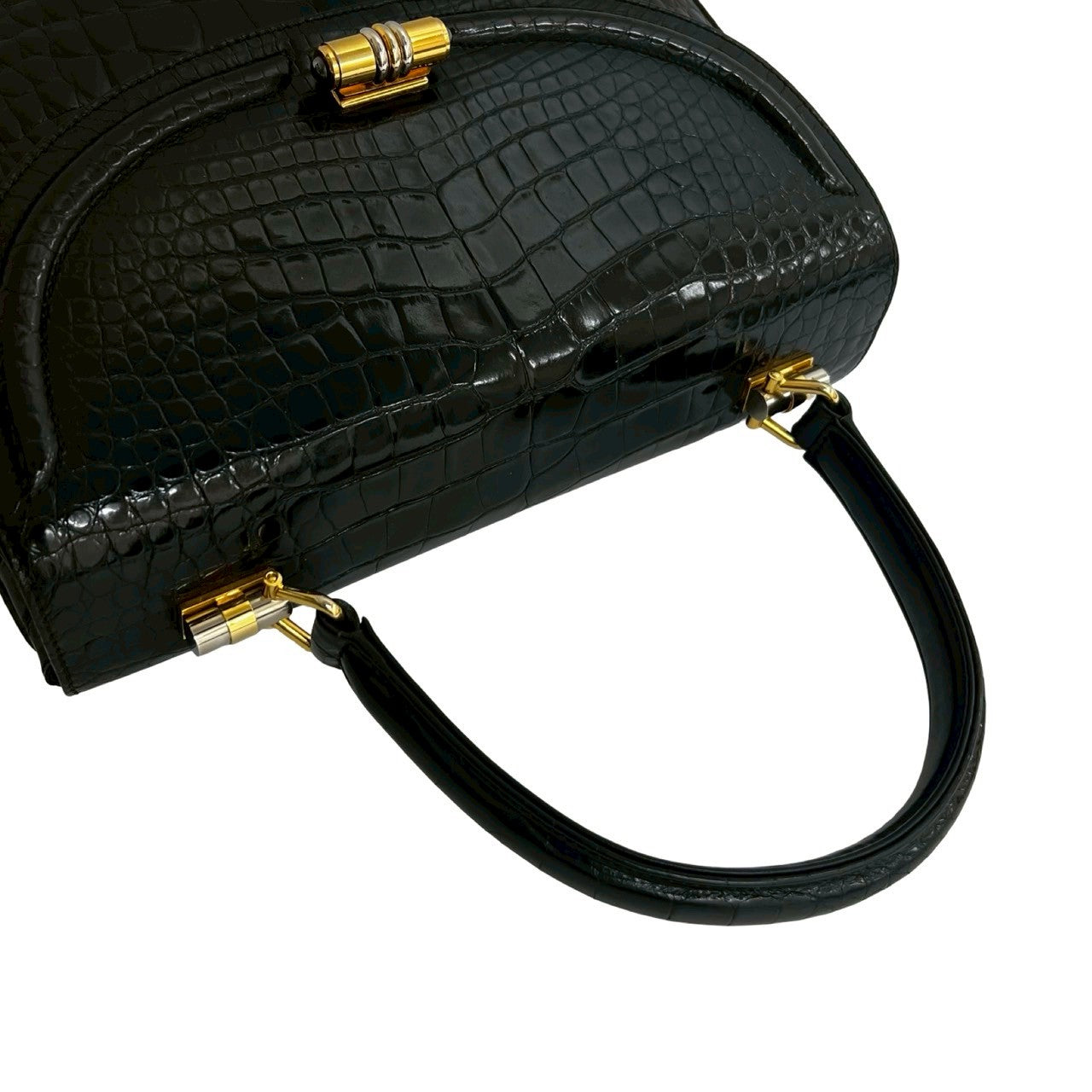 GUCCI Handbag leather black