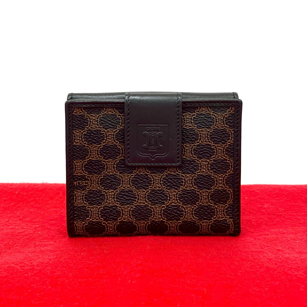 CELINE Bifold Wallet leather black