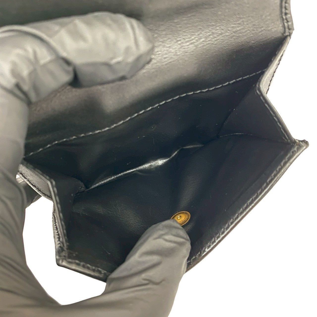 CELINE Bifold Wallet leather black