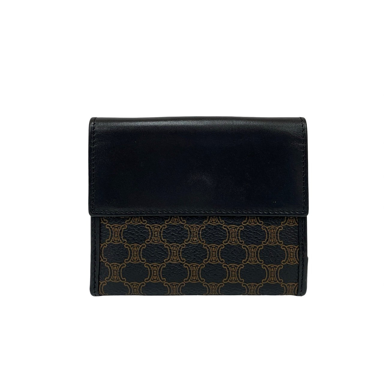 CELINE Bifold Wallet leather black
