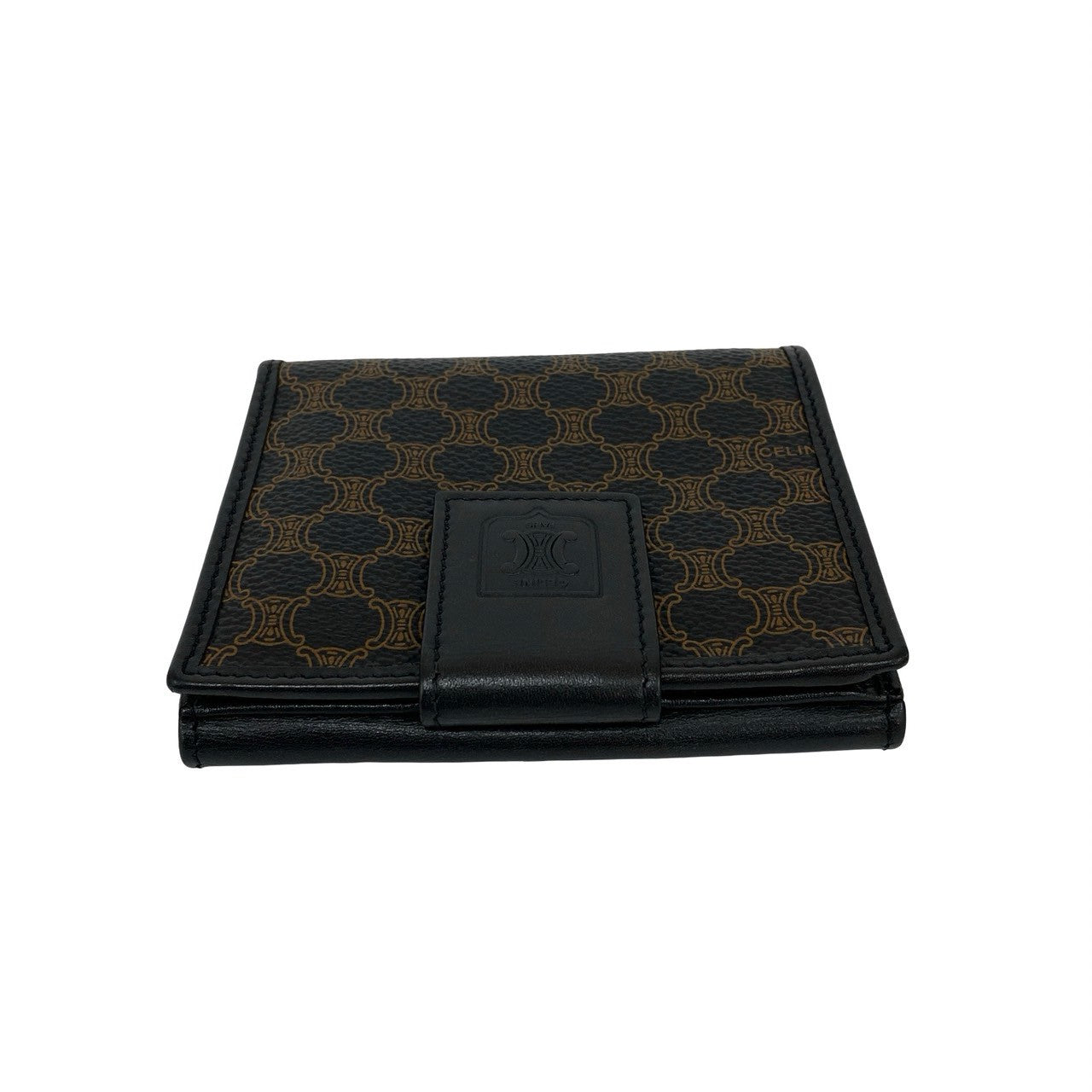 CELINE Bifold Wallet leather black