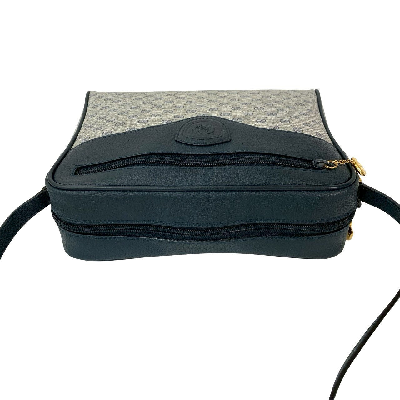 GUCCI Shoulder Bag leather Navy
