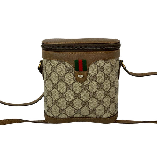 GUCCI Shoulder Bag leather Brown Sherry line
