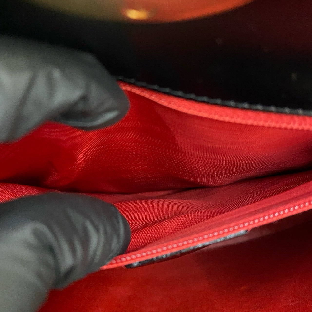 CELINE Shoulder Bag leather black