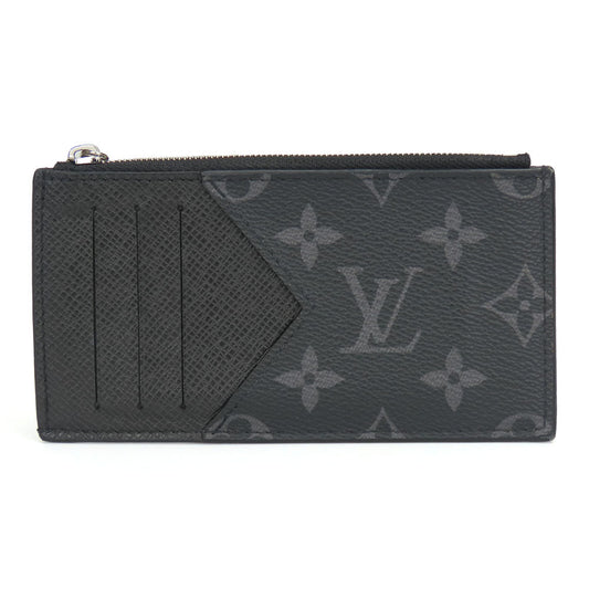 LOUIS VUITTON Coin case M30271 Monogram Eclipse, Taiga Rama Noir Coin card holder mens Used Authentic