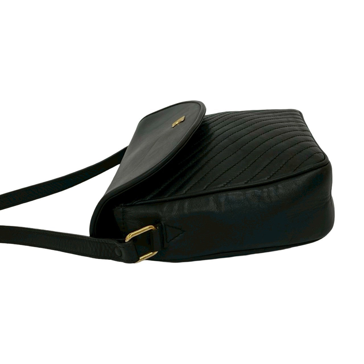 CELINE Shoulder Bag leather black