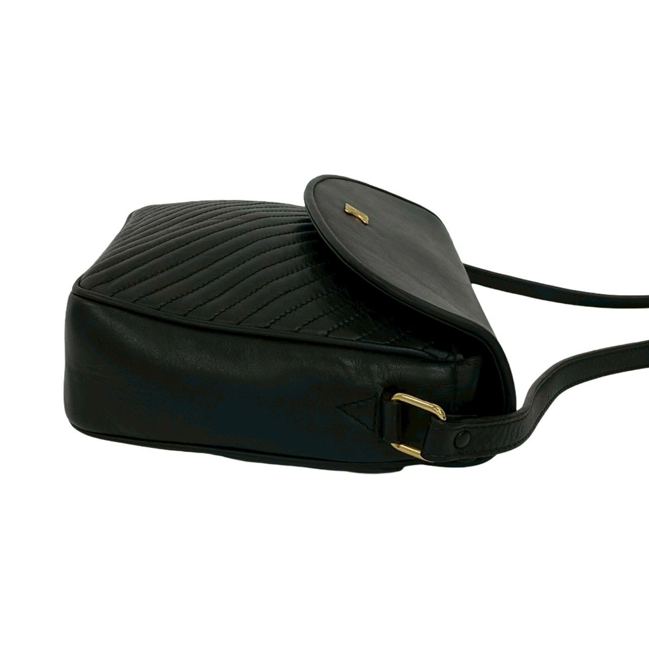 CELINE Shoulder Bag leather black