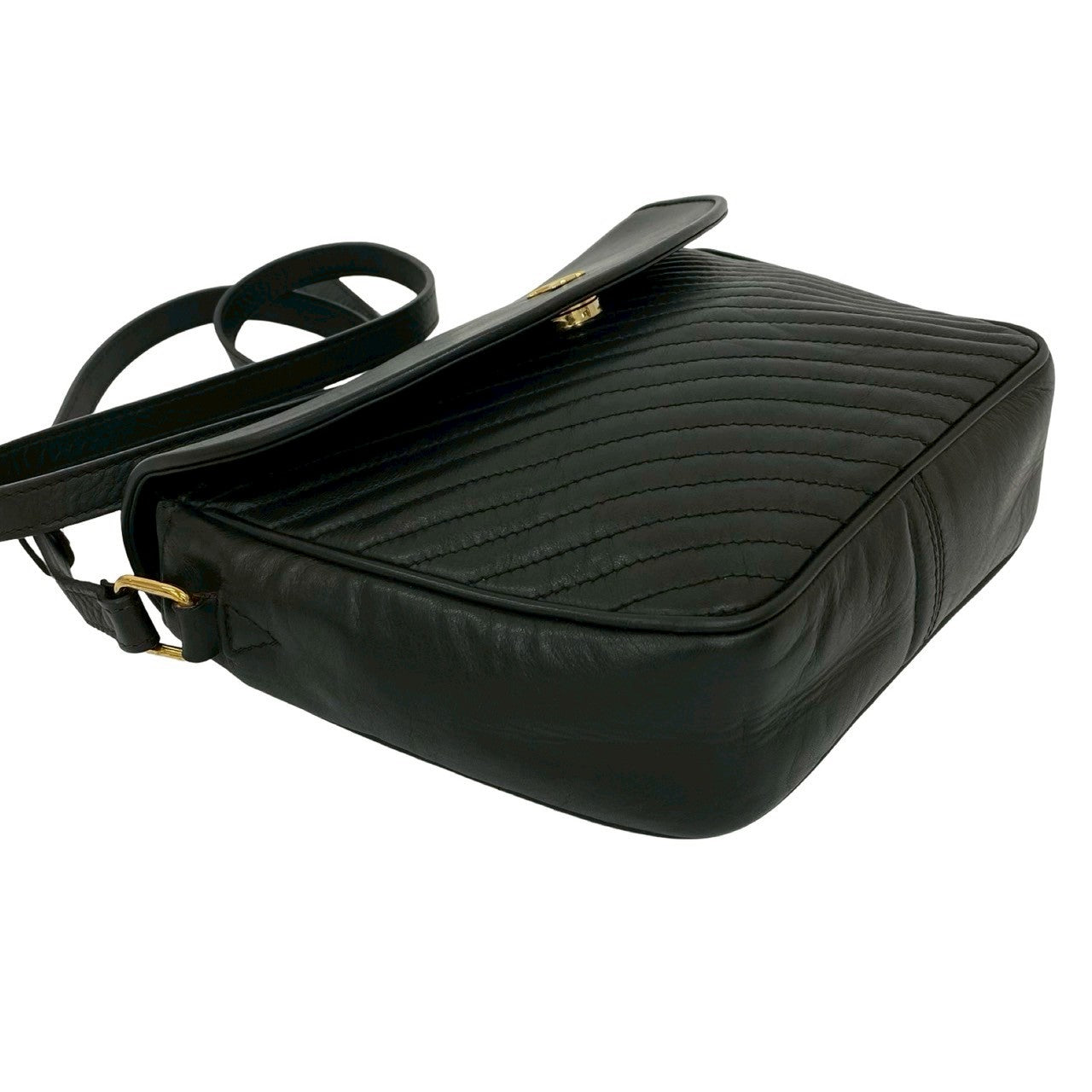 CELINE Shoulder Bag leather black