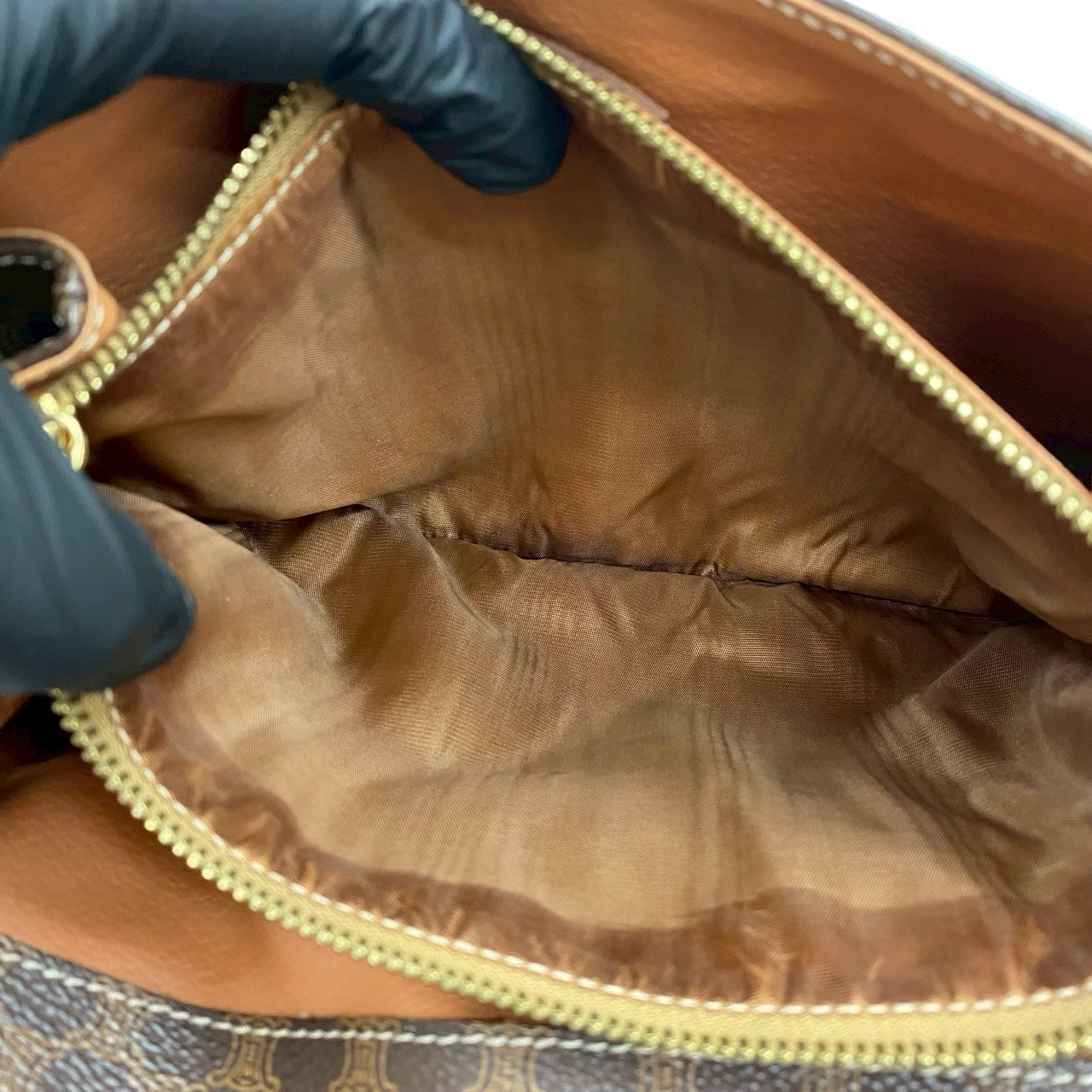 CELINE Shoulder Bag leather Brown