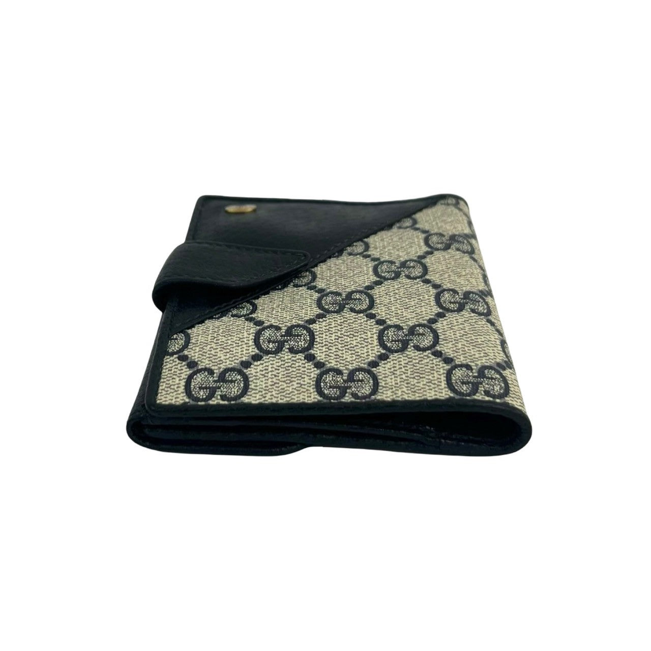 GUCCI Bifold Wallet leather Navy